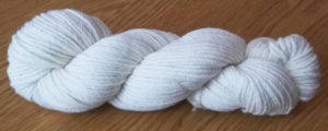 Worsted weight alpaca yarn from Snowshoe Farm