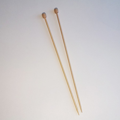9" single point bamboo knitting needles