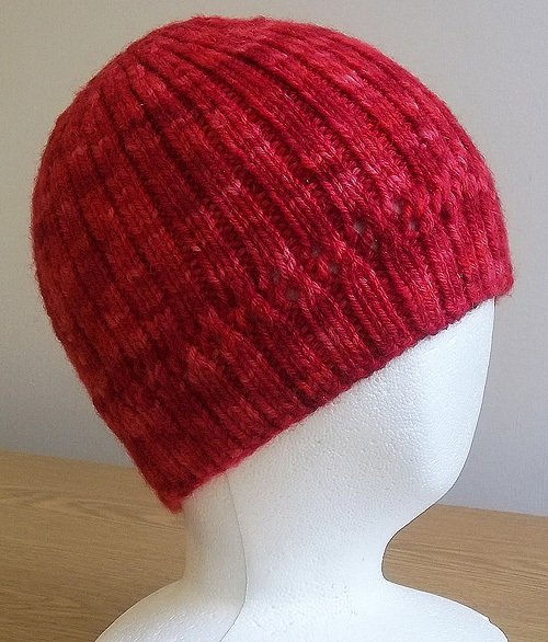 Ribbed Beanie knitting pattern from Snowshoe Farm Alpacas