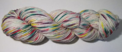 hand dyed alpaca/wool worsted weight yarn from Snowshoe Farm, Peacham, Vermont